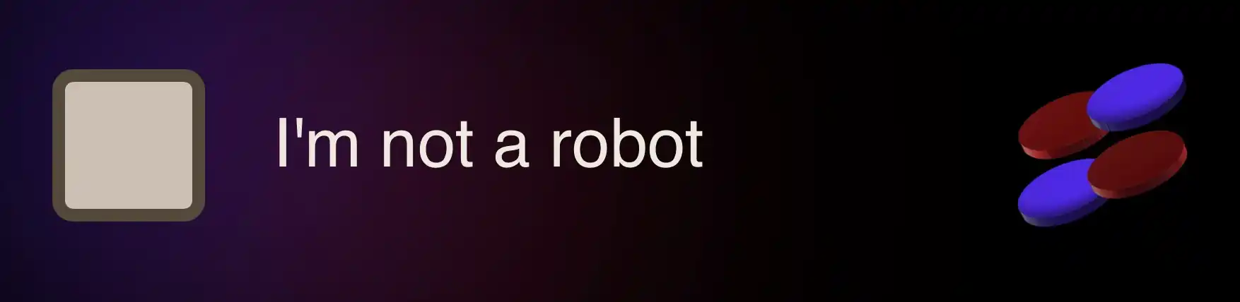 'I'm not a robot' checkbox